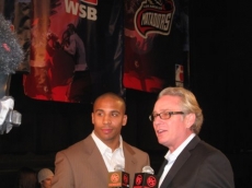Andre Ward and Alan Massengale at Sports-EntCo WSB TV production