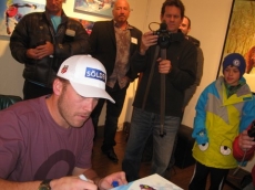 Bode Miller Art signing 2011