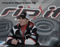 Jeremy Bloom, Olymipic Reception, Italy