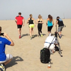 Super Runners Shop NYC television shoot