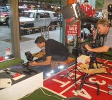 Super Runners Shop NYC television shoot